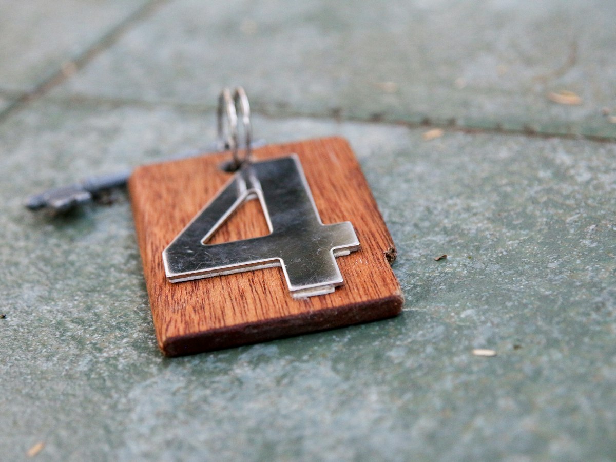 Engraved wood and leather keychains